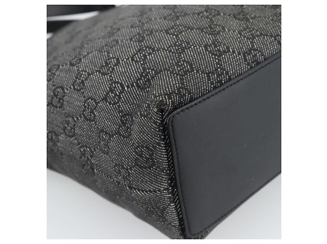 GUCCI GG Canvas Tote Bag Black Silver 31244 - vista 16