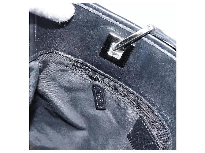 GUCCI GG Canvas Tote Bag Black Silver 31244 - vista 19