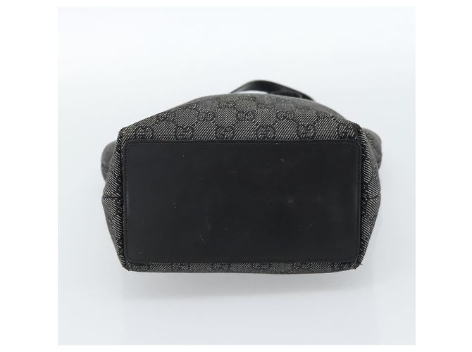 GUCCI GG Canvas Tote Bag Black Silver 31244 - vista 5