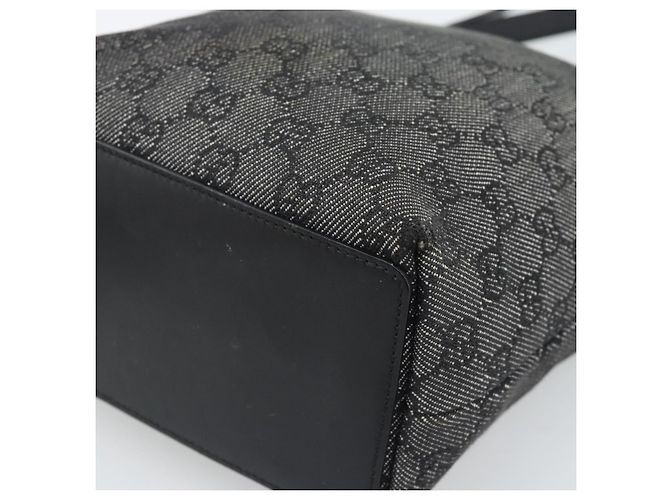 GUCCI GG Canvas Tote Bag Black Silver 31244 - vista 9