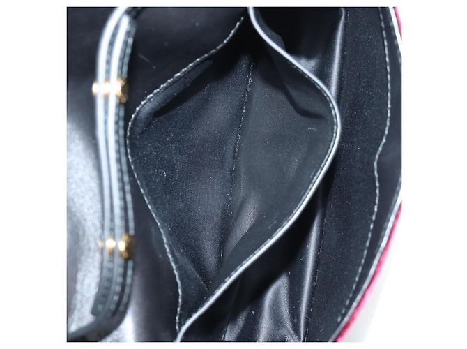 Miu Miu Matelasse Bijoux Shoulder Bag Velor Wine Red Gold - view 25