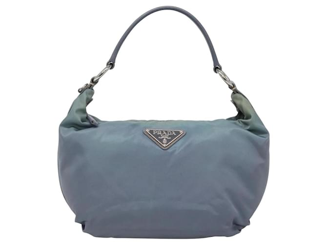 PRADA Shoulder Bag Nylon Blue Silver - vista 13