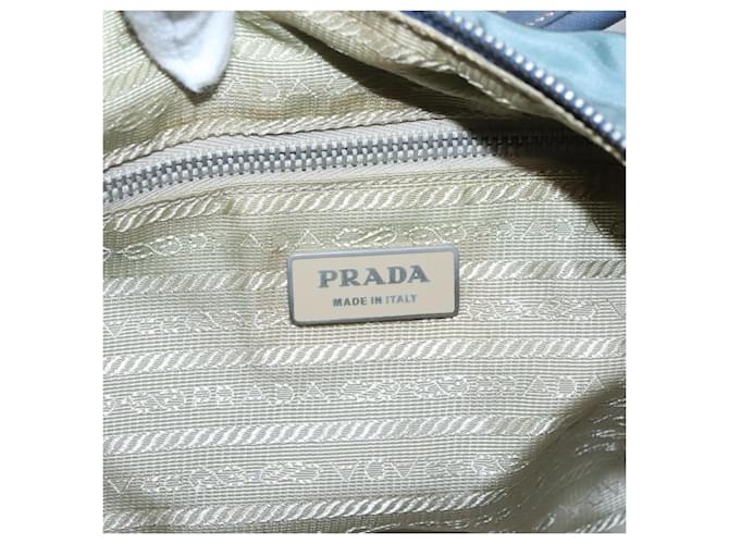 PRADA Shoulder Bag Nylon Blue Silver - vista 18
