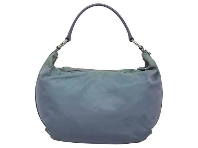 PRADA Shoulder Bag Nylon Blue Silver - vista 2