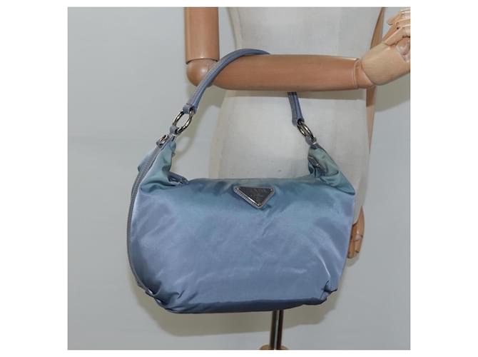 PRADA Shoulder Bag Nylon Blue Silver - vista 22