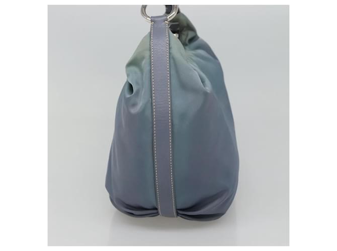 PRADA Shoulder Bag Nylon Blue Silver - vista 4