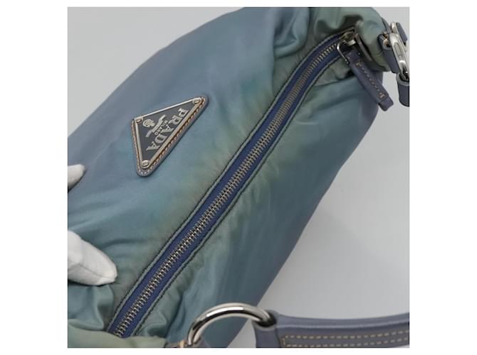 PRADA Shoulder Bag Nylon Blue Silver - vista 6