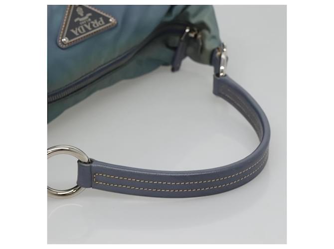 PRADA Shoulder Bag Nylon Blue Silver - vista 7