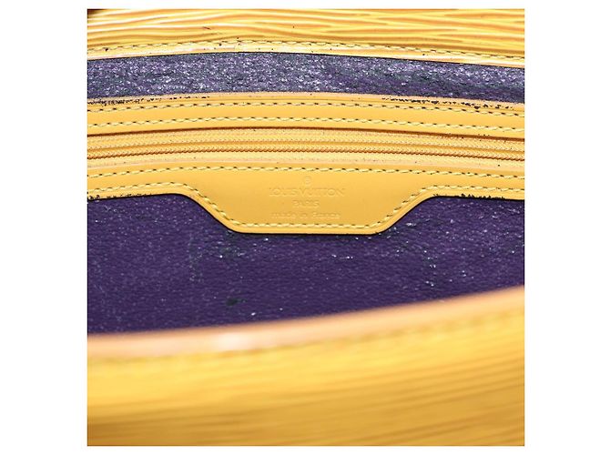 LOUIS VUITTON Epi Sac Plat Hand Bag Yellow M52079 LV - vista 17
