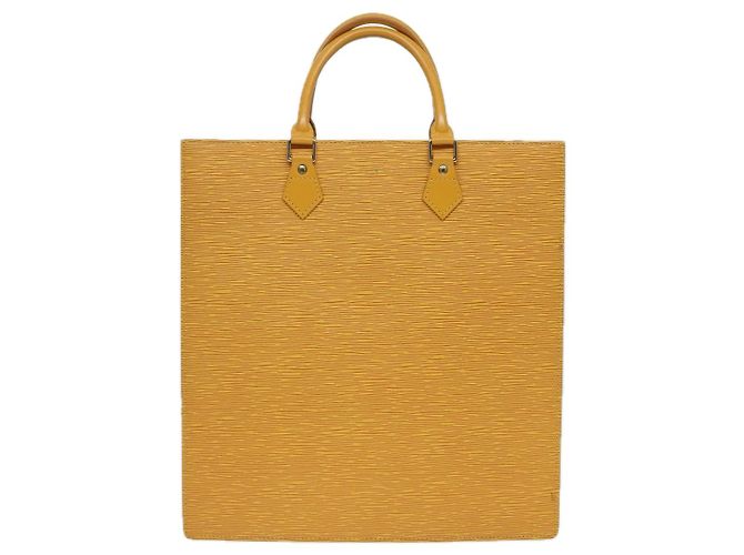 LOUIS VUITTON Epi Sac Plat Hand Bag Yellow M52079 LV - vista 2