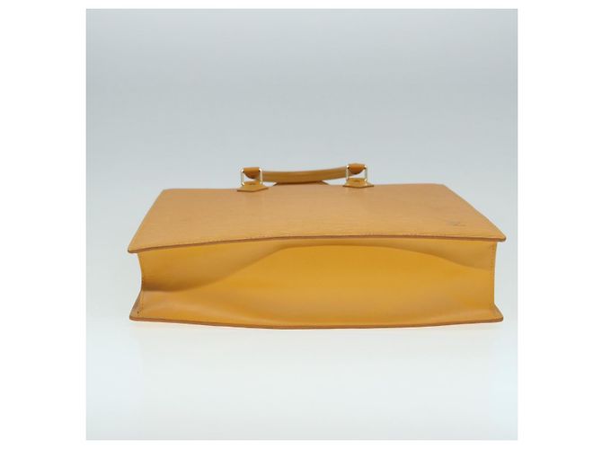 LOUIS VUITTON Epi Sac Plat Hand Bag Yellow M52079 LV - vista 5