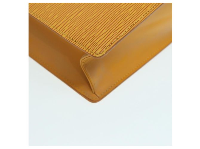 LOUIS VUITTON Epi Sac Plat Hand Bag Yellow M52079 LV - vista 9