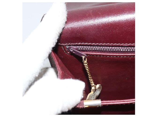 Céline CELINE Horse Carriage Shoulder Bag Leather Bordeaux Gold - vista 12