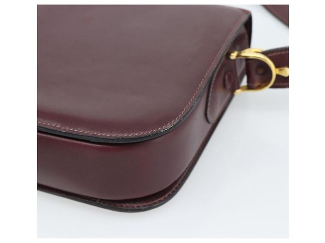 Céline CELINE Horse Carriage Shoulder Bag Leather Bordeaux Gold - vista 17