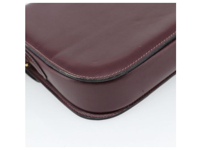 Céline CELINE Horse Carriage Shoulder Bag Leather Bordeaux Gold - vista 18