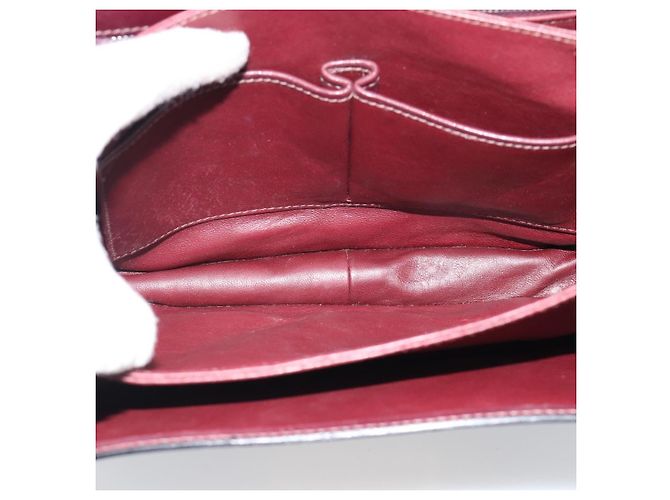 Céline CELINE Horse Carriage Shoulder Bag Leather Bordeaux Gold - vista 21