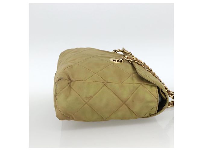 PRADA Chain Shoulder Bag Nylon Green Gold - vista 4