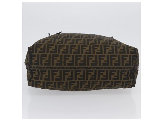 FENDI Zucca Canvas Hand Bag Black Brown - vista 5