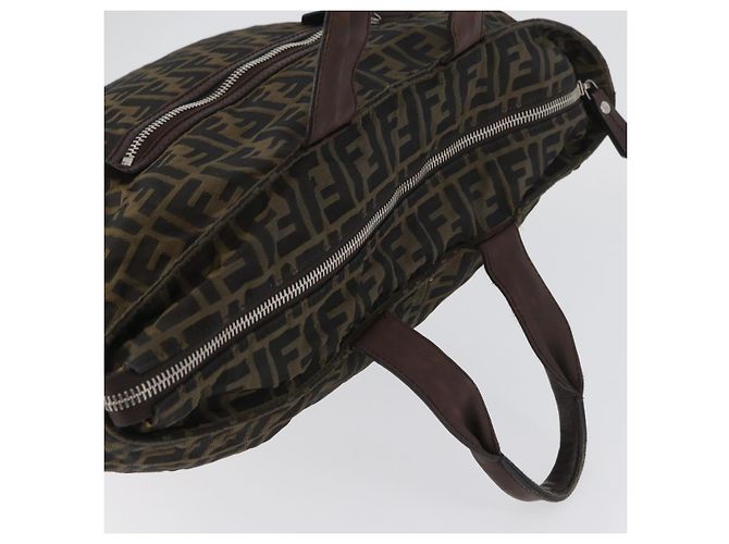 FENDI Zucca Canvas Hand Bag Black Brown - vista 6