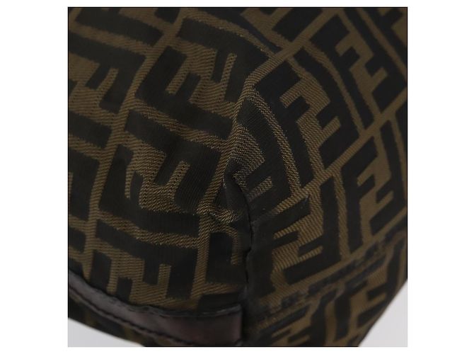 FENDI Zucca Canvas Hand Bag Black Brown - vista 9