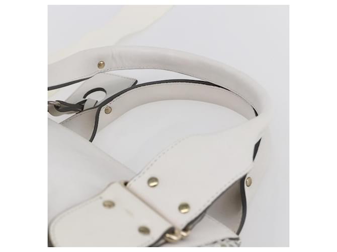 Chloé Chloe Shoulder Bag Leather 2way White Silver - vista 14