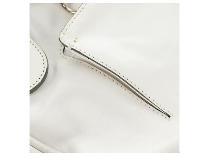 Chloé Chloe Shoulder Bag Leather 2way White Silver - vista 25