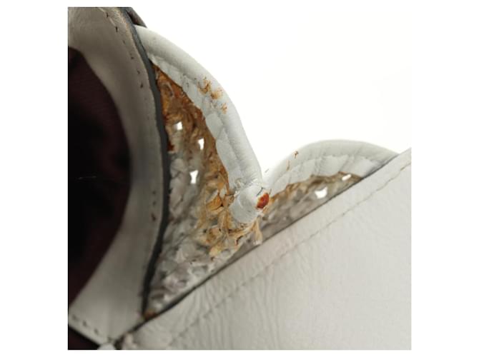 Chloé Chloe Shoulder Bag Leather 2way White Silver - vista 28