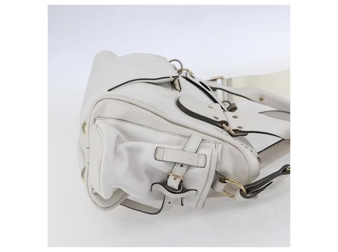 Chloé Chloe Shoulder Bag Leather 2way White Silver - vista 4