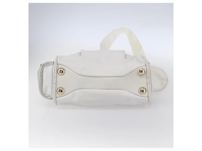 Chloé Chloe Shoulder Bag Leather 2way White Silver - vista 5