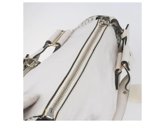 Chloé Chloe Shoulder Bag Leather 2way White Silver - vista 6