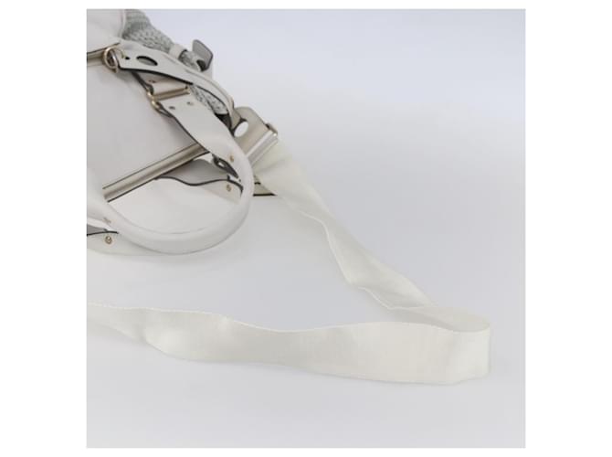 Chloé Chloe Shoulder Bag Leather 2way White Silver - vista 8