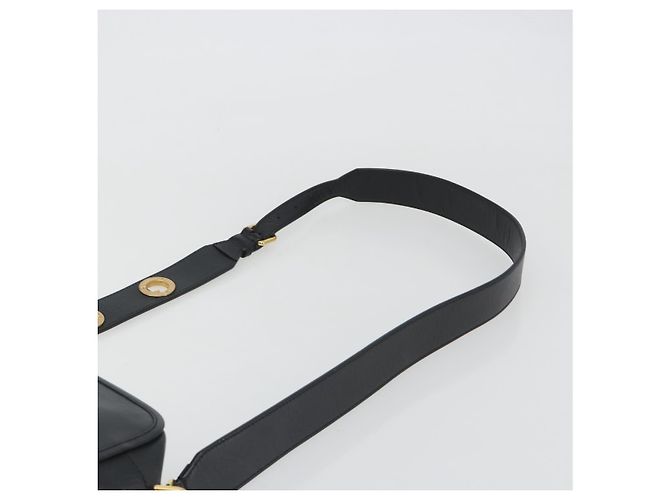 FENDI Shoulder Bag Leather Navy Gold - vista 14