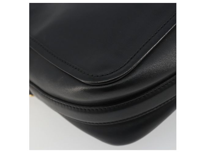 FENDI Shoulder Bag Leather Navy Gold - vista 16