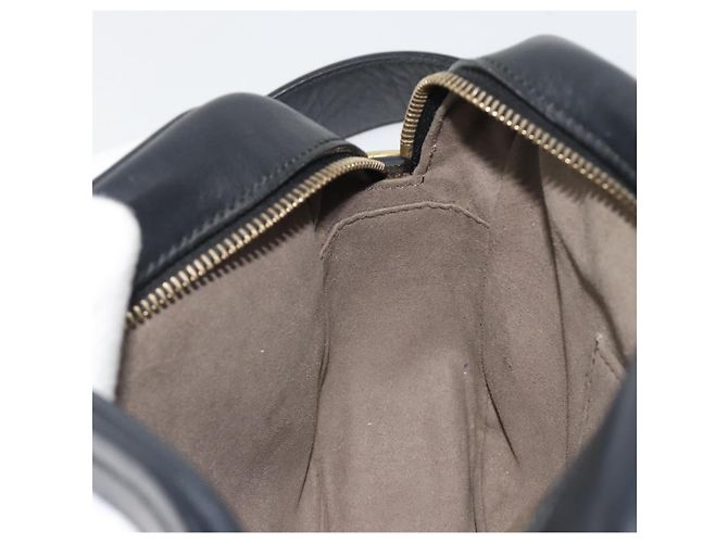 FENDI Shoulder Bag Leather Navy Gold - vista 22