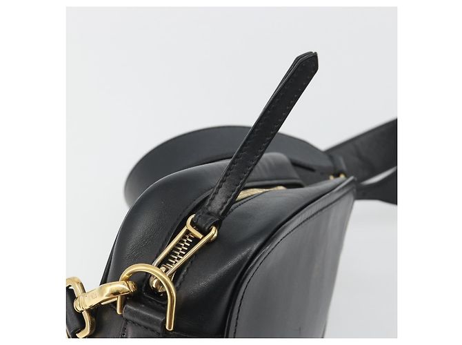 FENDI Shoulder Bag Leather Navy Gold - vista 9