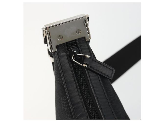 GUCCI GG Canvas Shoulder Bag Black Silver 35098 - vista 10