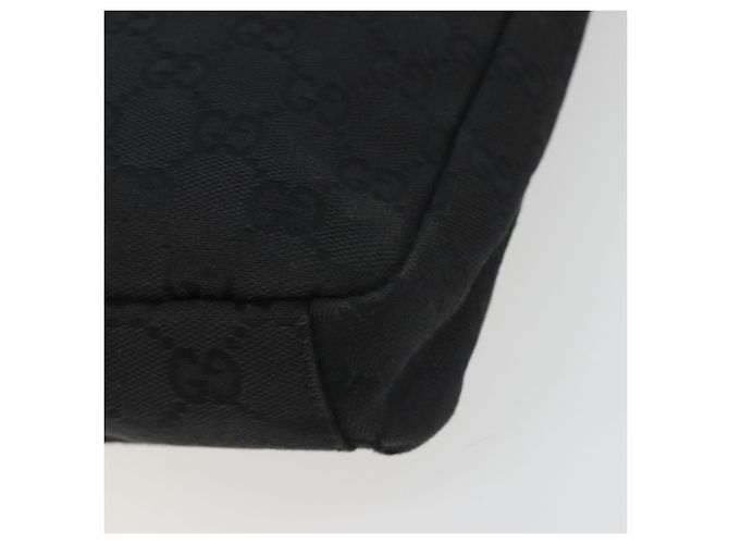 GUCCI GG Canvas Shoulder Bag Black Silver 35098 - vista 15