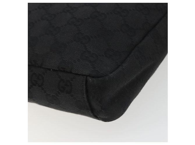 GUCCI GG Canvas Shoulder Bag Black Silver 35098 - vista 9