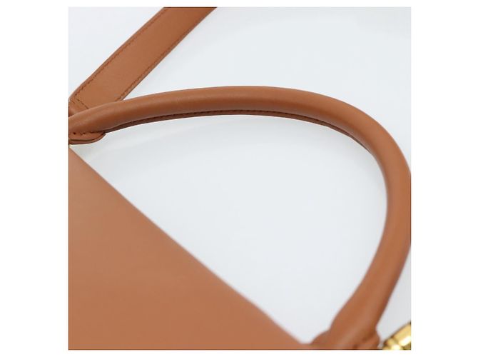 Céline CELINE Trapeze Hand Bag Leather 2way Brown Gold - vista 14