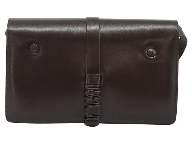 Céline CELINE Shoulder Bag Leather Brown Gold - vista 3