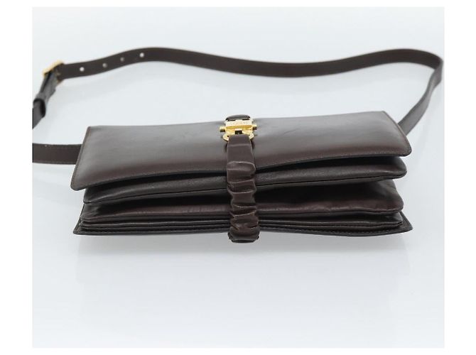 Céline CELINE Shoulder Bag Leather Brown Gold - vista 6
