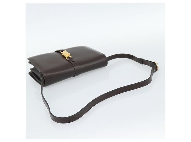 Céline CELINE Shoulder Bag Leather Brown Gold - vista 8