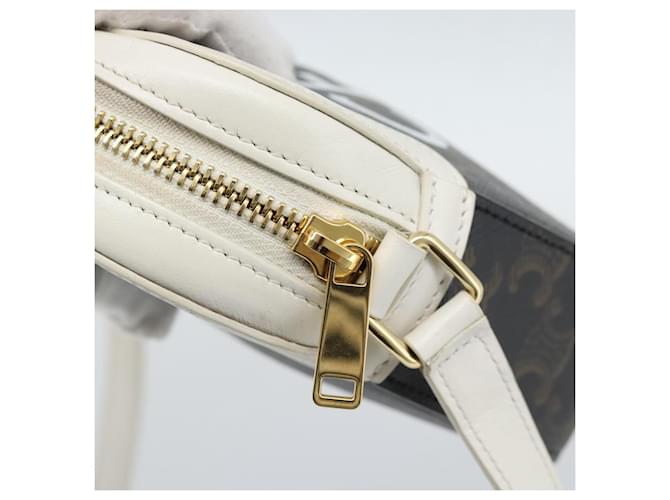 Céline CELINE Triomphe Shoulder Bag Leather Black Gold - vista 10