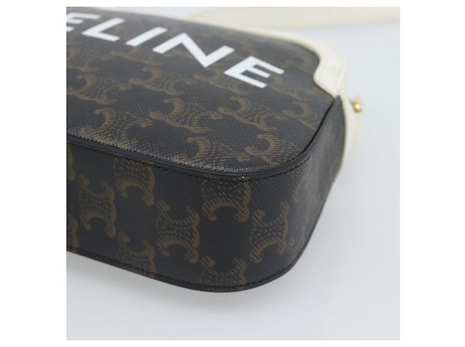 Céline CELINE Triomphe Shoulder Bag Leather Black Gold - vista 9
