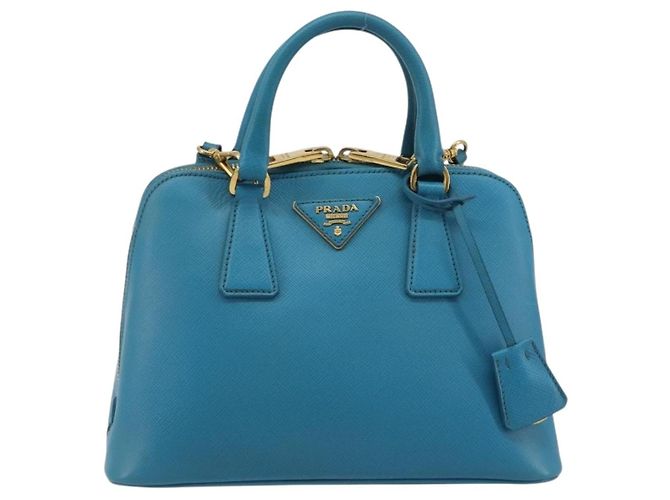 PRADA Hand Bag Saffiano leather 2way Light Blue - vista 13