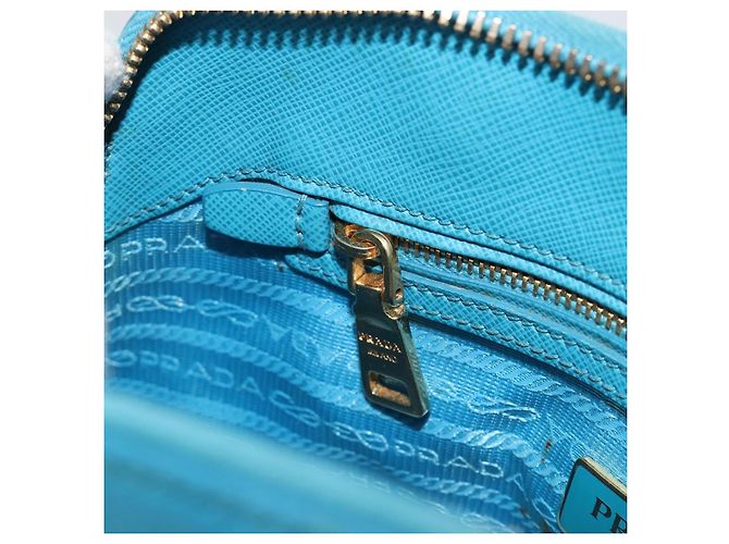 PRADA Hand Bag Saffiano leather 2way Light Blue - vista 25