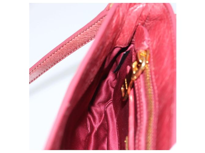 Miu Miu Shoulder Bag Leather Red Gold - vista 20
