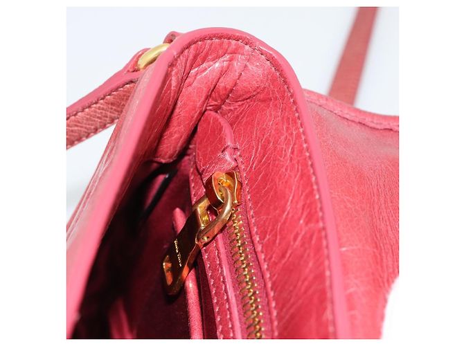 Miu Miu Shoulder Bag Leather Red Gold - vista 21