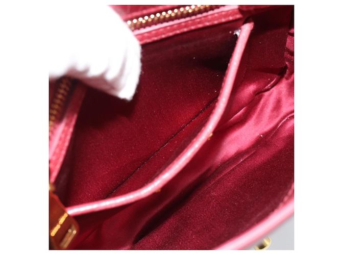 Miu Miu Shoulder Bag Leather Red Gold - vista 22