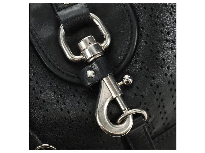 Chloé Chloe Kerala Hand Bag Leather Black Silver - vista 19